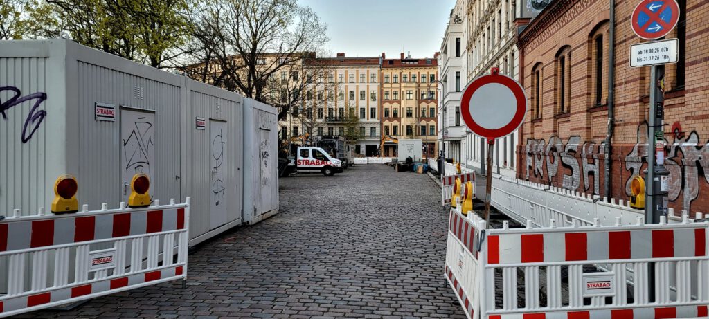Baustellen-Tetris Kolmarer Straße